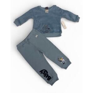 Bluey Toddler Fleece Outfit Set 2-Piece Pullover & Joggers 18M NWT